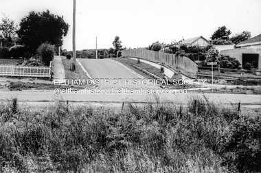 Photograph, Looking east across Main Road towards Elsa Court, Eltham, February 1968, Feb 1968