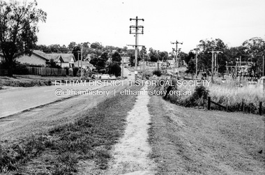 Photograph, Looking south along Main Road from just north of Elsa Court, Eltham, February 1968, Feb 1968