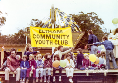 Photograph, Eltham Community Youth Club, Eltham Community Festival Parade, Main Road opposite Wingrove Park, 4 August 1978, 04/08/1978