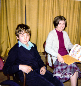 Photograph, Mrs Doreen Trinham and David Rock, Eltham Christian School, 1981, 1981