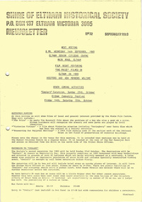 Newsletter, Newsletter, No. 32 September 1983