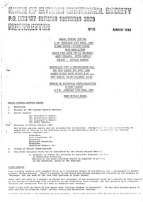 Newsletter, Newsletter, No. 35 March 1984