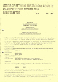 Newsletter, Newsletter, No. 36 May 1984