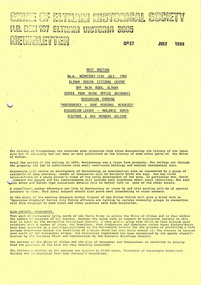 Newsletter, Newsletter, No. 37 July 1984