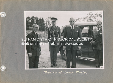 Photo album, Stuart Tompkins, Meeting at Lower Plenty, 16 Nov 1951, 1952c