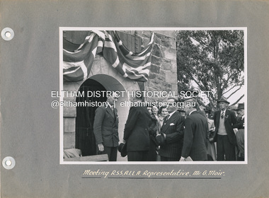 Photo album, Stuart Tompkins, Introducing Guard of Honour, 16 Nov 1951, 1952c