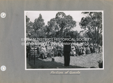 Photo album, Stuart Tompkins, Portion of Guests, 16 Nov 1951, 1952c