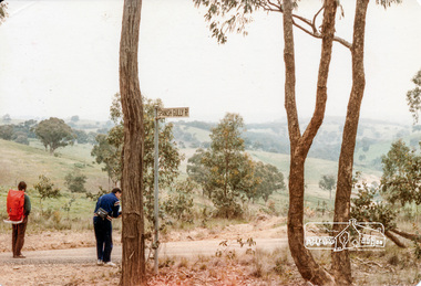 Photograph, Intersection of Spanish Gully Road and Clintons Road, Smiths Gully, c.Oct 1982, 1982