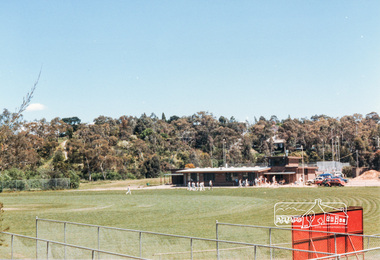Photograph, Montmorency Cricket and Football ground located beside the tennis courts, 1985