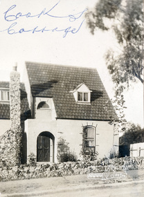 Photograph, Cook's Cottage; Mr. Ernie Andrew's home