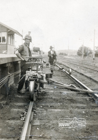 Photograph, Jim Jenkins, probably at Eltham Railway Station