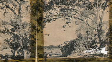 Newspaper clipping, J. C. Bartlett, Jun, 1. A peep on the road, nearing Research.; New Railway Line: Eltham to Hurst's Bridge; The Weekly Times, 24 Feb 1912, p27, 1912