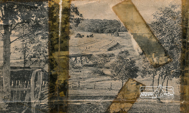 Newspaper clipping, J. C. Bartlett, Jun, 3. A part of the new railway line.; New Railway Line: Eltham to Hurst's Bridge; The Weekly Times, 24 Feb 1912, p27, 1912