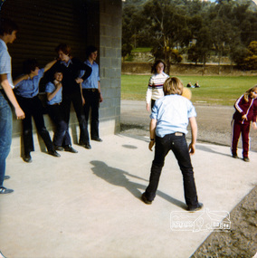 Photograph, Playing 4-square, Eltham Christian School, 1981