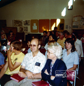 Photograph, Opening Assembly in Eltham Christian Church Hall, 2 February 1982, 1982