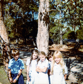 Photograph, Yr 4; Richard Illingworth, Karen Whalley, Melina Bryans, Jessica Doedens, Fiona Berry, Eltham Christian School, 1982, 1982