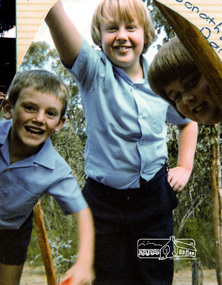 Photograph, Peter Whalley, Matthew and Jonathan Dance, Eltham Christian School,  April 1982, 1982