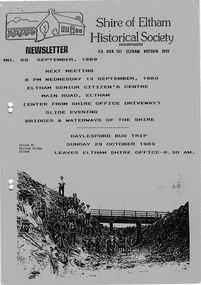 Newsletter, No. 68 September 1989
