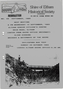 Newsletter, Newsletter, No. 68 September 1989