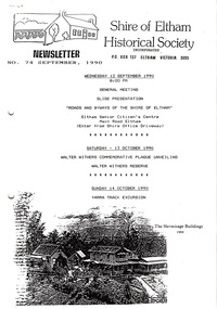 Newsletter, No. 74 September 1990