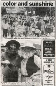 Newspaper clipping, "color and sunshine," Diamond Valley News, Tuesday, November 14, 1989, p15, 14/11/1989