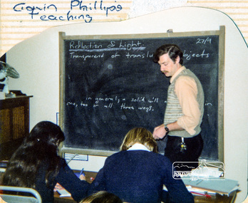 Photograph, Gavin Phillips teaching, Eltham Christian School, 1982, 1982