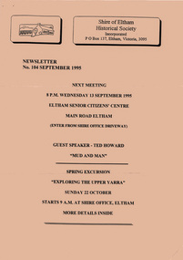 Newsletter, No. 104 September 1995