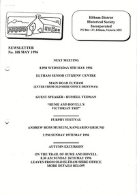 Newsletter, No. 108 May 1996
