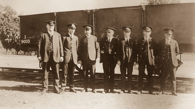 Photograph, Staff at Eltham Station, c.1923, 1923c