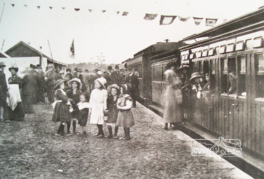 Photograph, Hurstbridge Railway Station, Opening Day, 25 June 1912
