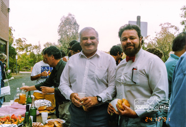 Photograph, Shire of Eltham Staff Christmas Breakup BBQ, 24 Dec 1991, 24/12/1991