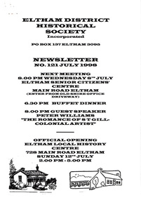 Newsletter, Newsletter, No. 121 July 1998