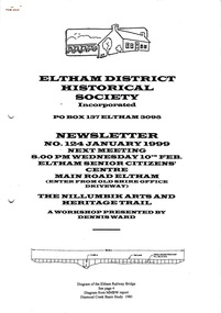 Newsletter, Newsletter, No. 124 January 1999