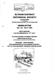 Newsletter, Newsletter, No. 127 July 1999