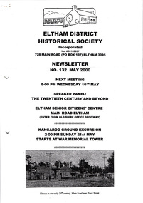 Newsletter, Newsletter, No. 132 May 2000