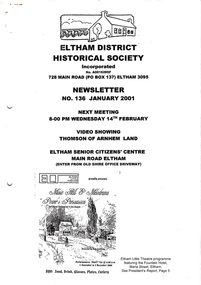 Newsletter, No. 136 January 2001