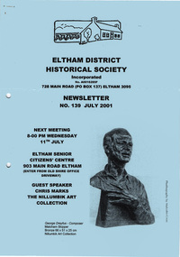 Newsletter, Newsletter, No. 139 July 2001