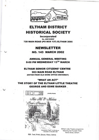 Newsletter, No. 143 March 2002