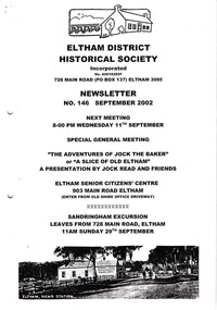 Newsletter, Newsletter, No. 146 September 2002