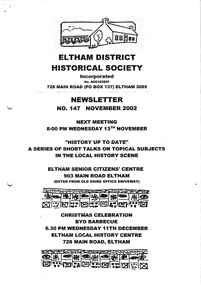 Newsletter, No. 147 November 2002