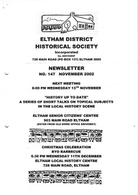Newsletter, Newsletter, No. 147 November 2002