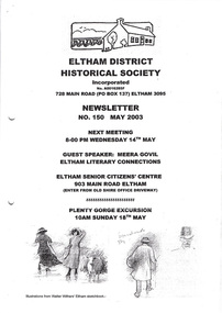 Newsletter, No. 150 May 2003