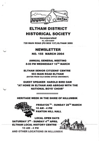 Newsletter, No. 155 March 2004