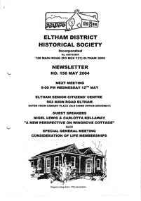 Newsletter, No. 156 May 2004