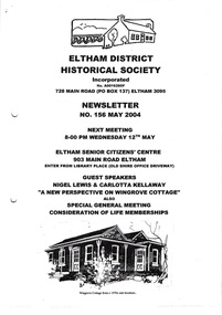 Newsletter, Newsletter, No. 156 May 2004