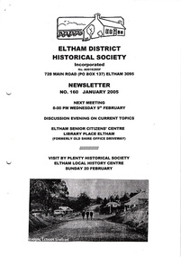 Newsletter, Newsletter, No. 160 January 2005