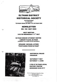 Newsletter, No. 162 May 2005