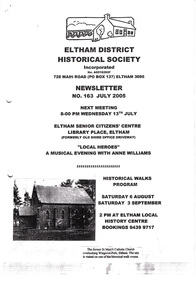 Newsletter, Newsletter, No. 163 July 2005