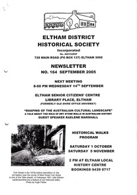 Newsletter, Newsletter, No. 164 September 2005