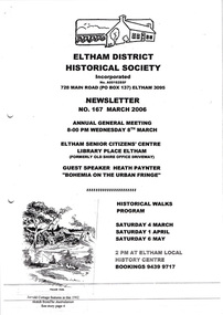 Newsletter, Newsletter, No. 167 March 2006